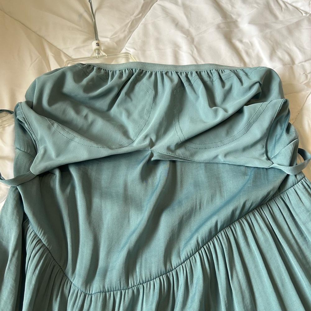 Soma Blue Layered Maxi Dress with Spaghetti Straps - Picture 5 of 7